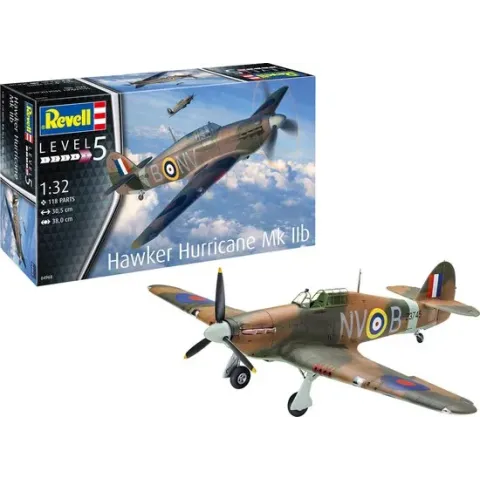 1:32 Revell 04968 Hawker Hurricane Mk IIb Plastic kit