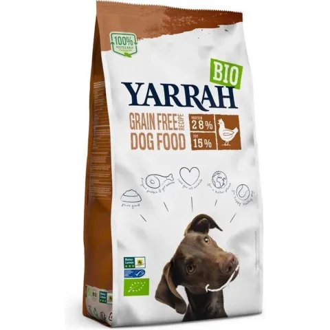 10 kg Yarrah dog adult graanvrij kip/vis hondenvoer