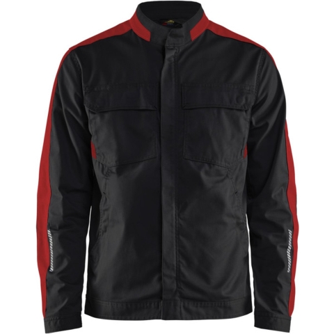 Blåkläder Industrie jack stretch 44441832 | Zwart/Rood | Maat S - 7330509761427