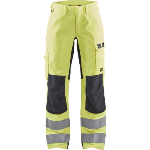 Blåkläder Multinorm dames werkbroek Inherent met stretch 71911512 | High-Vis Geel/Marineblauw | Maat 50 - 7330509805800