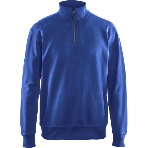 Blåkläder Sweatshirt met halve rits 33691158 | Korenblauw | Maat S - 7330509468920