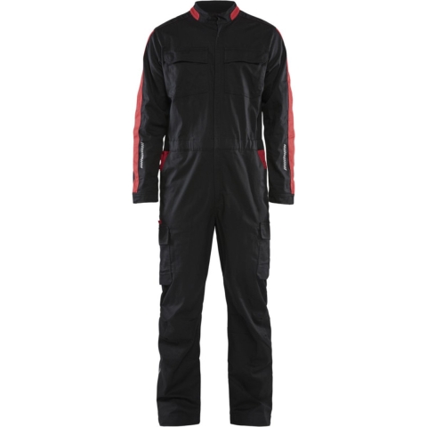 Blåkläder Industrie overall stretch 61441832 | Zwart/Rood | Maat 64 - 7330509762868