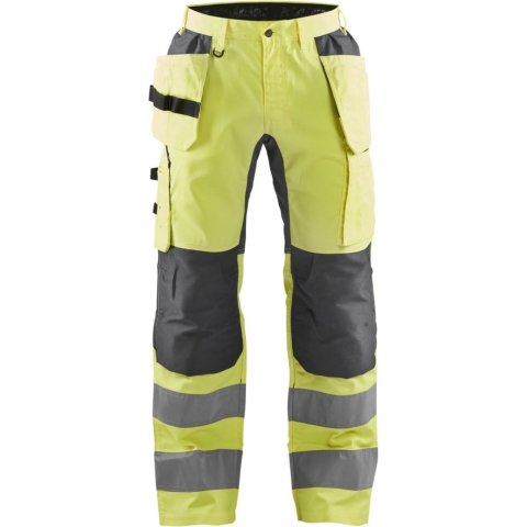 Blåkläder Werkbroek met stretch High-Vis 15521811 | High-Vis Geel/Medium Grijs | Maat 58 - 7330509675359