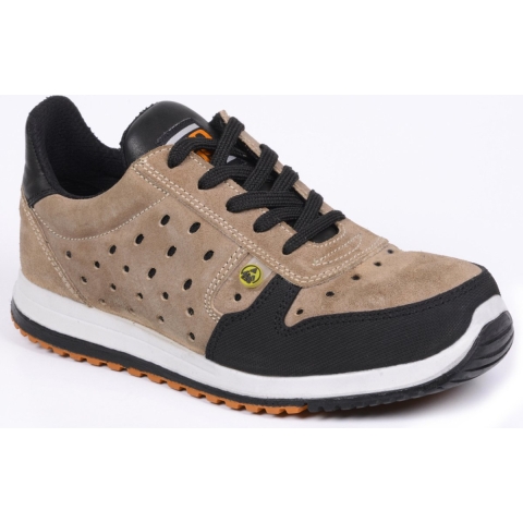 No Risk Runner Laag S1P ESD Beige/Zwart - Maat 39 - 11.071.014.39