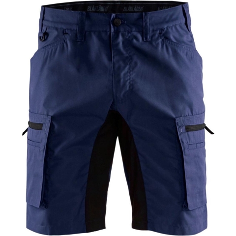 Blåkläder Service short stretch 14491845 | Marineblauw/Zwart | Maat 52 - 7330509538562