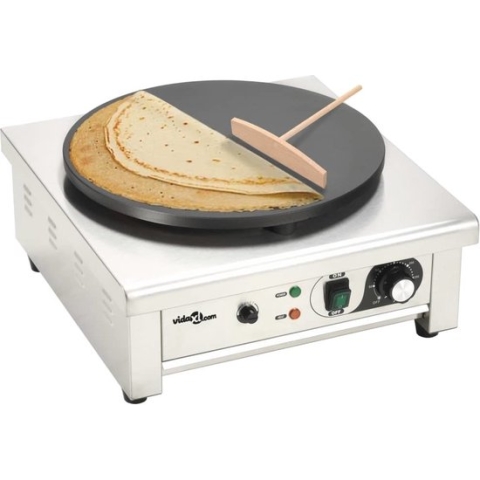 vidaXL Elektrische crêpemaker met lekbakje 40 cm 3000 W