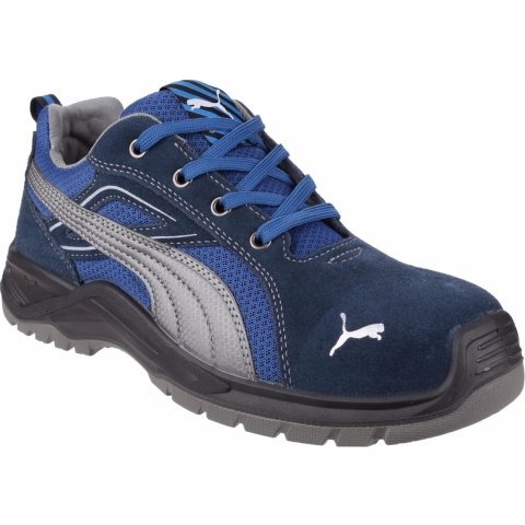 PUMA Omni Blue Low SRC 643610-43 Veiligheidsschoenen S1P Schoenmaat (EU): 43 Blauw, Zilver 1 stuk(s)