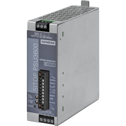 Siemens 6EP33430SA000AY0 DIN-rail netvoeding Inhoud 1 stuk(s)
