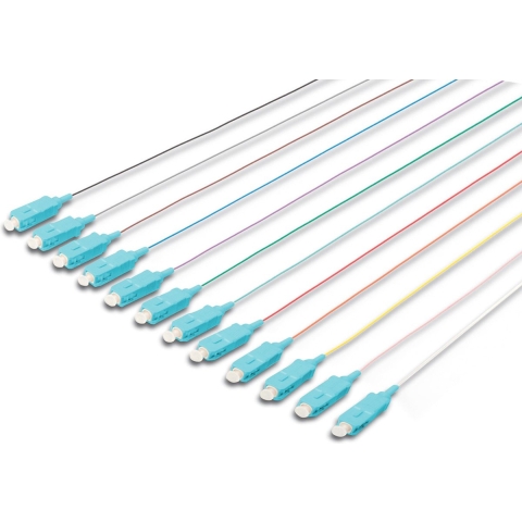 Digitus DK-25221-02/3 Glasvezel Optische vezel Aansluitkabel [1x SC-stekker - 1x Open kabeleinde] 50/125 µ Multimode OM3 2.00 m