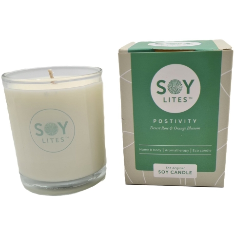 Soylites Soycandle Positivity - Desert Rose & Orange Blossom