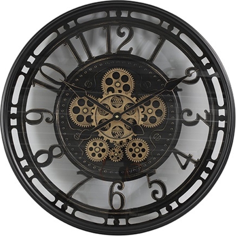 Wandklok ro Norris S zwart - Countryfield