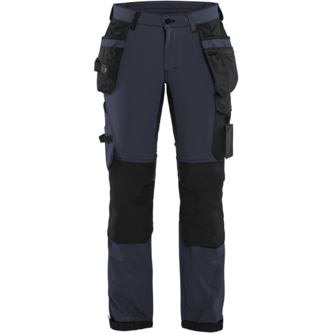 Blåkläder Dames 4-weg stretch werkbroek 71921645 | Donker marineblauw/Zwart | Maat 42 - 7330509741719