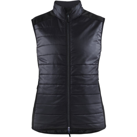 Blåkläder Dames bodywarmer gevoerd 38642030 | Zwart/Donkergrijs | Maat M - 7330509818732