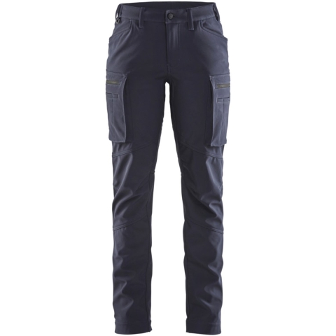 Blåkläder Dames softshell service winterwerkbroek 71772513 | Donker marineblauw | Maat 42 - 7330509808399