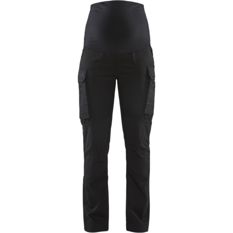 Blåkläder Service zwangerschapsbroek met stretch 71011830 | Zwart | Maat L - 7330509717134