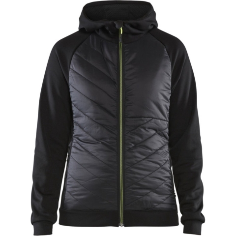 Blåkläder Dames hybride sweater 34642526 | Zwart/High-Vis Geel | Maat XXL - 7330509727089