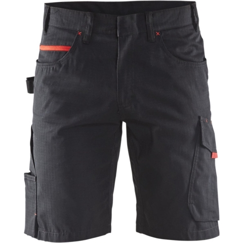 Blåkläder Service short 14991330 | Zwart/Rood | Maat 54 - 7330509549797