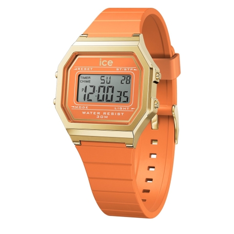 Ice Watch ICE digit retro - Apricot crush 022052 Horloge - Siliconen - Oranje -Ø 33 mm