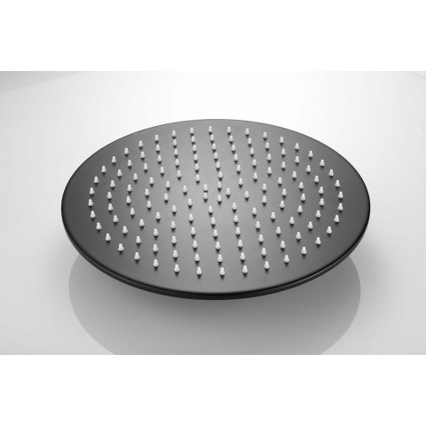Saniclear Vision ronde douchekop 30cm zwart mat