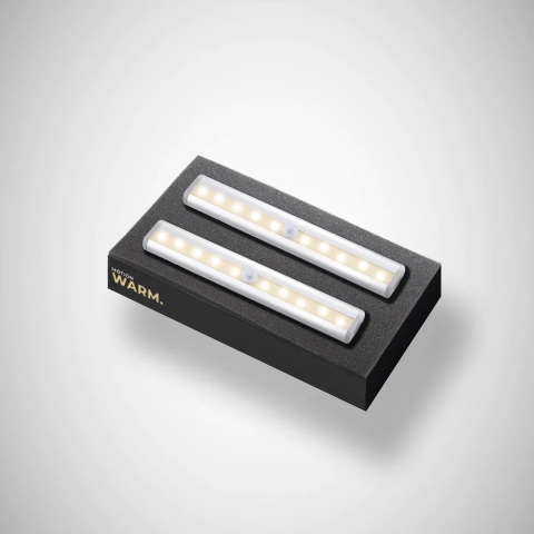 Motionlamp met Sensor Lamp - Draadloze Trapverlichting - LED kastverlichting - Veilige Nachtlampen (2 STUKS)