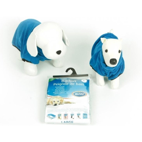 Duvo+ Honden Badjas - Blauw - 68 cm