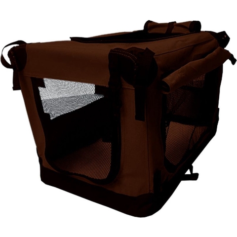 Topmast Nylon Bench Premium - Softcrate - Stoffen Vouwbench - Bruin - 81 x 58 x 58 cm- L