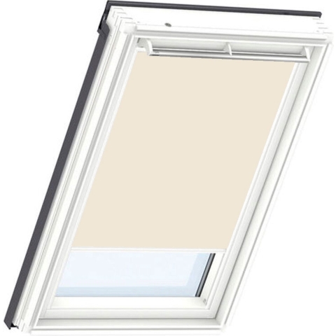 Velux DKL SK01 1085SWL Verduisterend Rolgordijn– beige – Handbediend – Slimline White Line