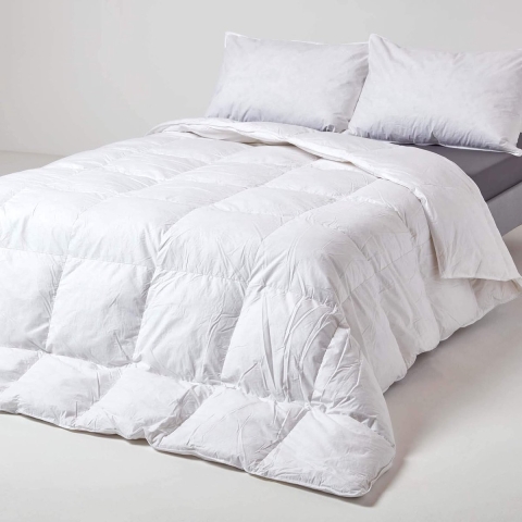 Homescapes Winterdekbed 200x200 cm, warmteklasse 1 - 2, donzen dekbed met ganzenveren en dons