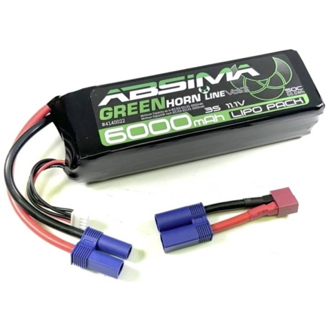 Absima LiPo accupack 11.1 V 6000 mAh Aantal cellen: 3 50 C Stick EC5 stekker