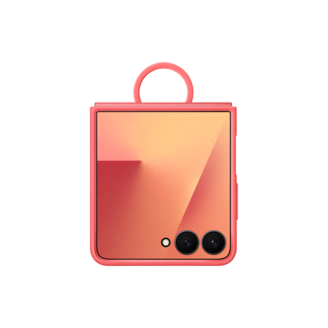 Samsung Ring Silicone Telefoonhoesje Voor Samsung Galaxy Z Flip 7 Rood