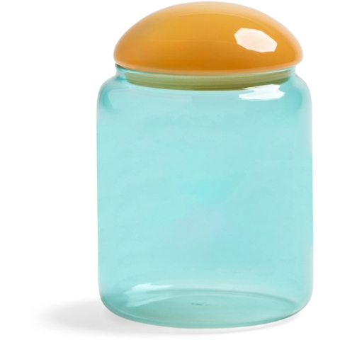 &klevering Puffy Voorraadpot Turquoise