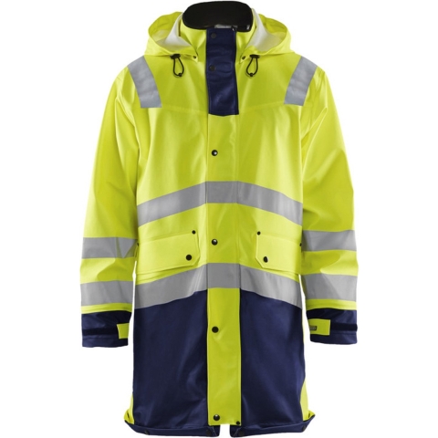 Blåkläder Regenjas High-Vis LEVEL 3 43262005 | High-Vis Geel/Marineblauw | Maat XXL - 7330509570166