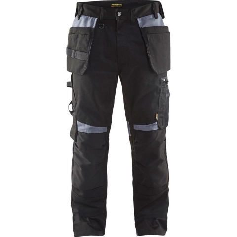 Blåkläder Werkbroek met spijkerzakken 15551860 | Zwart/Grijs | Maat C50 - 7330509590997