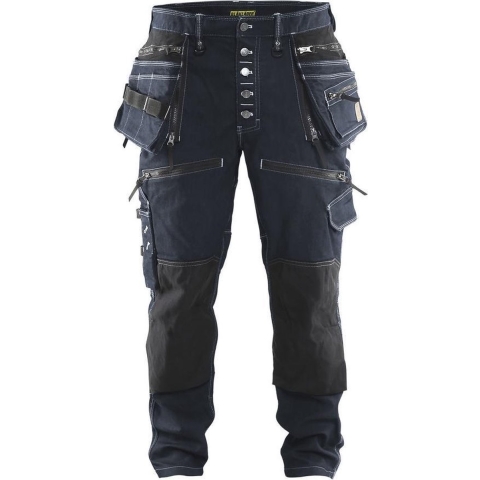 Blåkläder Baggy Denim Stretch X1900 19991141 | Marineblauw/Zwart | Maat C156 - 7330509513897