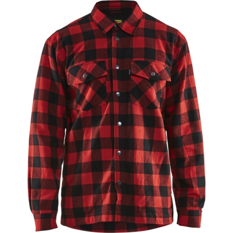 Blåkläder Overhemd flanel 32251131 | Rood/Zwart | Maat L - 7330509414088