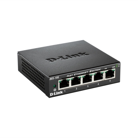 D-Link DES-105 Netwerk switch 5 poorten 100 MBit/s