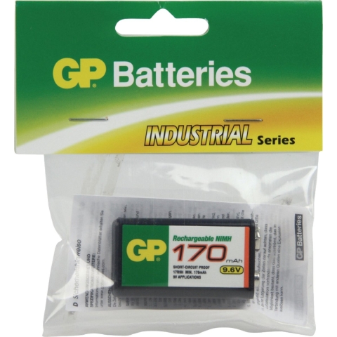 GP Oplaadbare 9V batterij (blok) GPIND17R9HC1 NiMH 9.6 V 170 mAh 1 stuk(s)