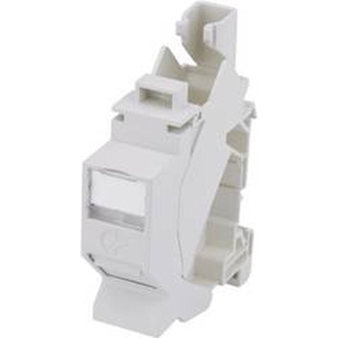 Telegärtner 100023003 Netwerkdoos DIN-rails CAT 6A Lichtgrijs