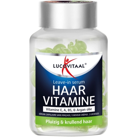 Lucovitaal Haarvitamine Leave-in Serum Pluizig & Krullend Haar Capsules