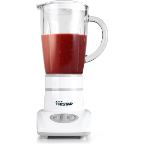 Tristar Blender BL-4431 – Blender voor smoothies, shakes of babyhapjes - 450 ml - Glazen Kan - 180 Watt