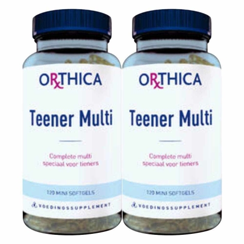 Gratis Verzending: 2x Orthica Teener Multi 120 softgels