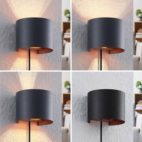 Arcchio - Zuzana Wandlamp Round Black