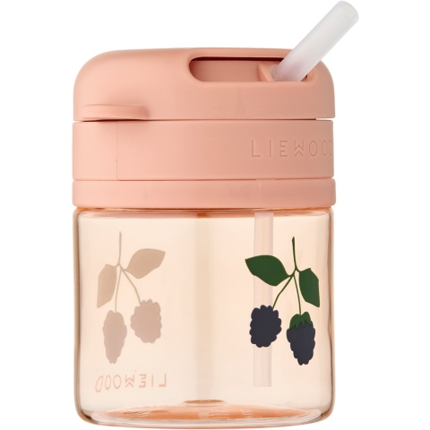 Liewood Beker m. Rietje - Pavia - 280 ml - Berry/Pale Toscane - Liewood - OneSize - Beker