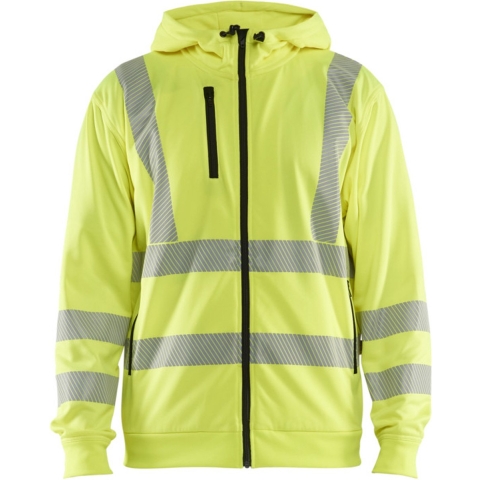 Blåkläder High-Vis Hoodie met rits 35652538 | High-Vis Geel | Maat XL - 7330509831731