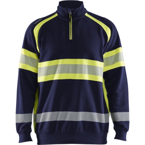 Blåkläder High-Vis Sweater 35531158 | Marine/High-Vis Geel | Maat XXL - 7330509830680