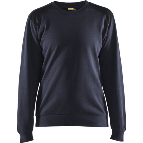 Blåkläder Sweatshirt bicolour Dames 34081158 | Donker marineblauw/Zwart | Maat L - 7330509814512
