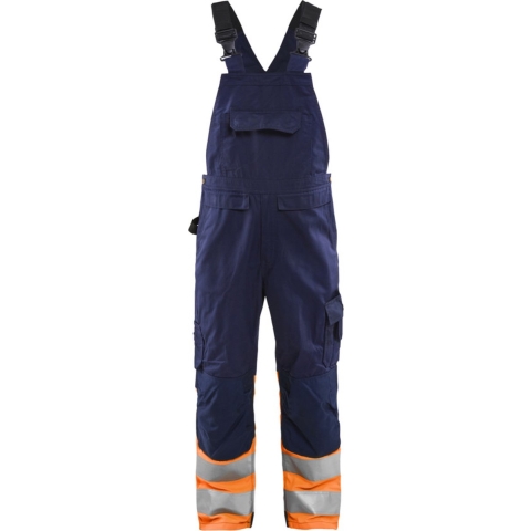 Blåkläder High-Vis bretelbroek 26621800 | Marineblauw/Oranje | Maat 62 - 7330509727522