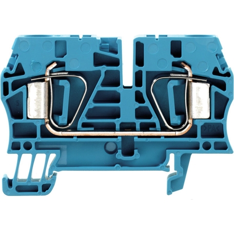 Weidmüller 1608630000-50 Doorgangsserieklem Spanveer Blauw 50 stuk(s)