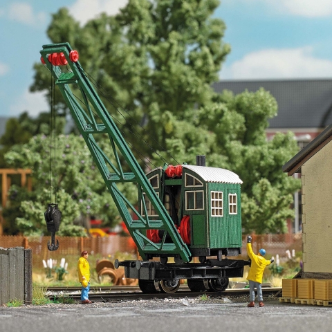 Busch Feldbahn 1397 H0 Bouwvoertuig Stoomkraan