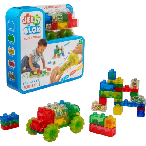 Jelly Blox Bouwblokken - 35 Onderdelen - Voertuig - Jelly Blox - OneSize - Blokken